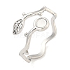 Non-Tarnish 304 Stainless Steel Cuff Finger Ring Components X-STAS-P365-28P-1