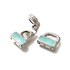 Brass Enamel Fold Over Clasps KK-M313-40P-03-2