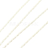 (Defective Closeout Sale: Broken Spool) 12 Rolls Polyester Metallic Threads OCOR-XCP0002-62-3