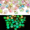 50Pcs 10 Styles Glow in the Dark Luminous Glass Globe Pendants FIND-TA0002-24-4