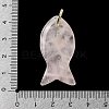 Natural Rose Quartz Pendants G-Z102-02G-09-3