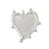 304 Stainless Steel Pendant Cabochon Settings for Enamel STAS-L293-02P-1