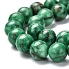 Natural Marble Beads Strands G-K211-8mm-H-2
