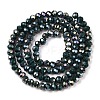 Electroplate Glass Beads Strands EGLA-A044-P3mm-B12-3