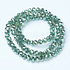 Electroplate Glass Beads Strands EGLA-A034-T6mm-C-3