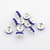 Brass Grade A Rhinestone Spacer Beads RB-A004-13-1