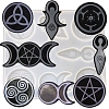 Triple Moon Goddess/Pentacle/Triskelion DIY Silicone Pagan Wiccan Symbol Molds PW-WG28120-01-1