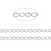 304 Stainless Steel Curb Chains CHS-L001-56-0.3mm-2