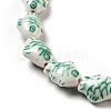 Handmade Printed Porcelain Beads PORC-F005-03F-6