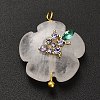 Natural Quartz Crystal Pendants G-C290-02C-1
