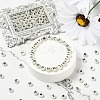 27 Style Flat Round with Black Letter & Heart Acrylic Luminous Beads SACR-YW0001-37-8