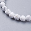 Natural Howlite Beaded Stretch Bracelets BJEW-I253-8mm-08-3
