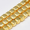 Electroplate Non-magnetic Synthetic Hematite Beads Strands G-Q465-41G-1