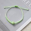 Sports Theme Waxed Cord Braided Bracelets FS-WG8B70B-04-1