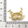 Brass Micro Pave Cubic Zirconia Pendants KK-D339-08G-3