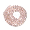 Electroplate Transparent Glass Beads Strands LS-EGLA-A035-T6mm-L20-2
