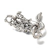 Musical Note Alloy Rhinestone  Brooches for Backpack Clothes JEWB-Q009-08AS-2