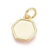 Golden Plated Brass Charms ENAM-L028-001-3