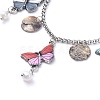 304 Stainless Steel Butterfly Jewelry Sets SJEW-JS01089-3