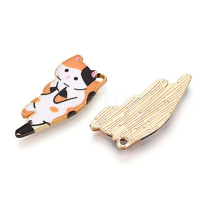 Alloy Enamel Pendants ENAM-N063-01B-1