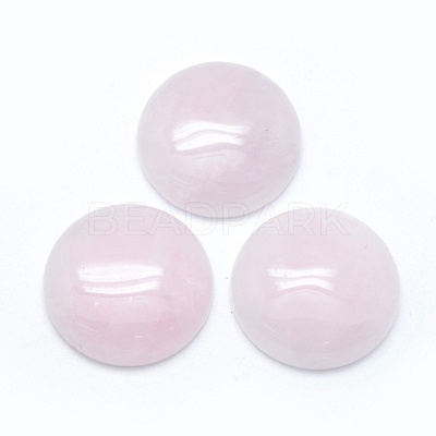 Natural Rose Quartz Cabochons G-E492-A-11-1