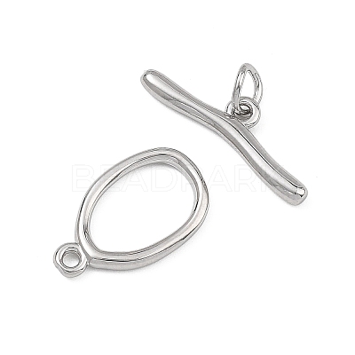 SHEGRACE Brass Toggle Clasps XGRQ58360-790P-1