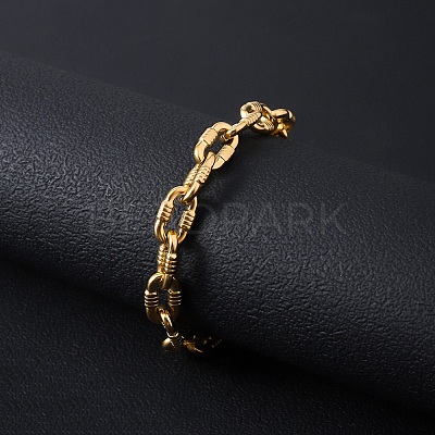304 Stainless Steel Cable Chain Bracelets for Men WG3B3AC-01-1