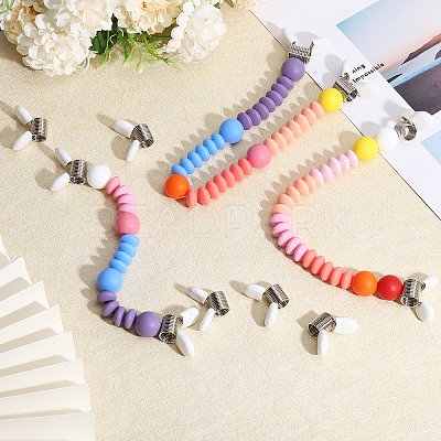 12Pcs Stainless Steel Mini Spring Bead Clamps for Beading Jewelry Making TOOL-BC0002-50-1
