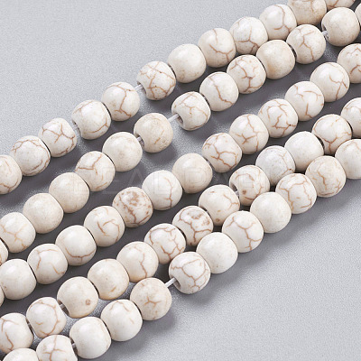 Synthetic Magnesite Beads Strands TURQ-6D-07-1