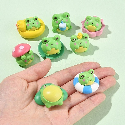1Set Resin Frog Display Decoration AJEW-FS0001-24-1