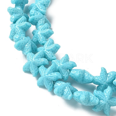 Synthetic Coral Dyed Carved Beads Strands CORA-K009-06A-01-1