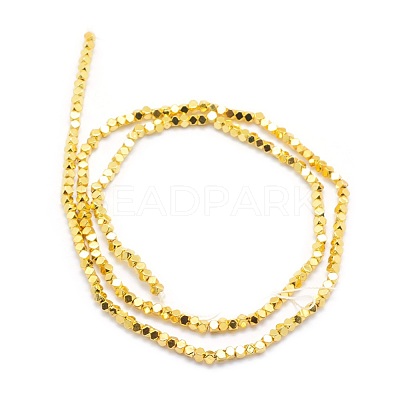 Electroplate Non-magnetic Synthetic Hematite Beads Strands G-L485-10C-G-1