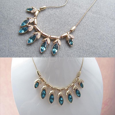 Pointed Back Glass Rhinestone Cabochons RGLA-OC0001-08H-1