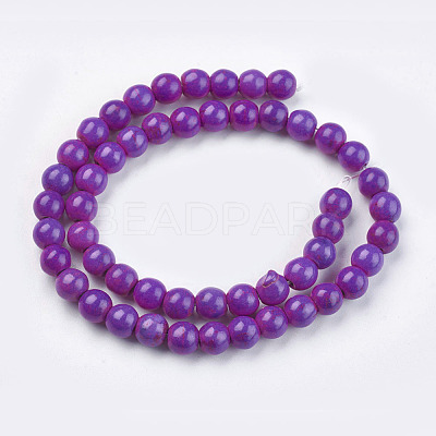 Synthetic Turquoise Beads Strands X-TURQ-G106-8mm-02O-1