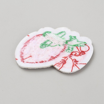 Strawberry Polyester Embroidery Sew on Appliques DIY-WH0671-005A-1