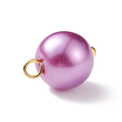 Glass Pearl Pendants PALLOY-JF01880-02-1