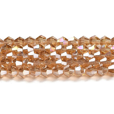 Transparent Electroplate Glass Beads Strands LS-EGLA-A039-T6mm-B18-1