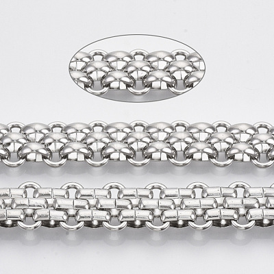 Tarnish Resistant 304 Stainless Steel Mesh Chains STAS-R100-29A-1