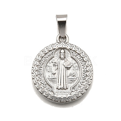 304 Stainless Steel Pendants STAS-B086-10E-P-1