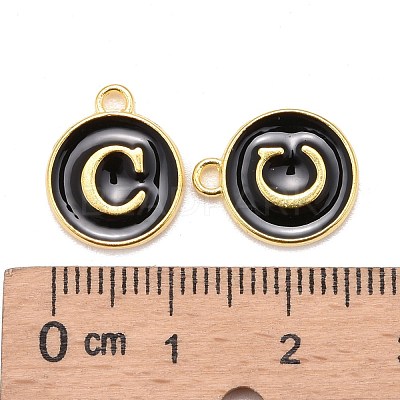 Golden Plated Alloy Charms X-ENAM-S118-02C-1