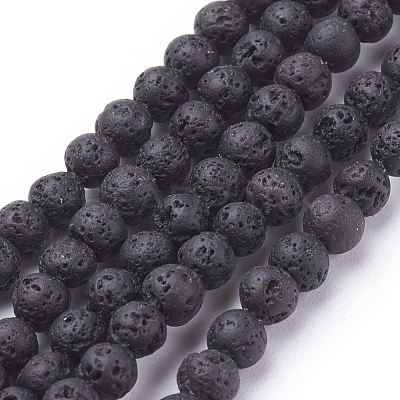 Natural Lava Rock Beads Strands g434-7-1