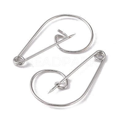 Iron Brooch Findings IFIN-K028-01P-1