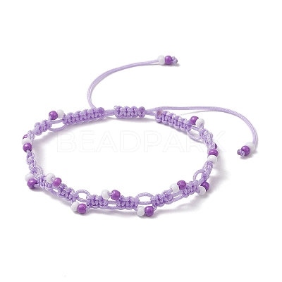 Adjustable Nylon Cord Braided Bead Bracelets BJEW-MZ00163-04-1