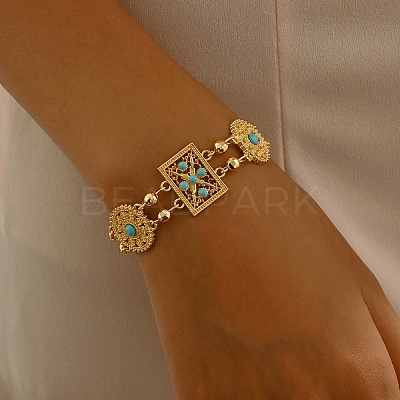 Stylish Alloy Resin Link Bracelets for Women MM5858-2-1