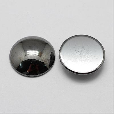 Non-magnetic Synthetic Hematite Cabochons G-P162-05-14mm-1