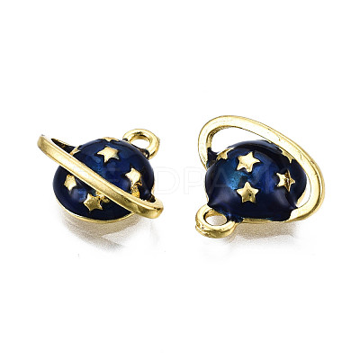 Alloy Enamel Pendants PALLOY-T075-65G-RS-1