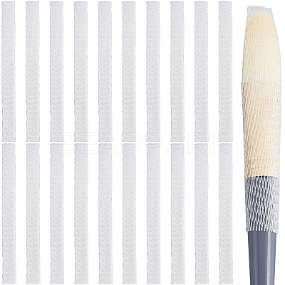 200Pcs PE Makeup Brush Protector Reusable Expandable Mesh Cover MRMJ-GF0001-51E-1