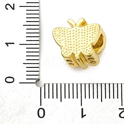 Rack Plating Brass Micro Pave Cubic Zirconia European Beads KK-Z081-14-1