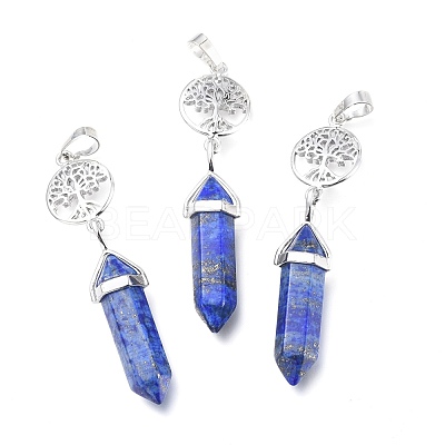 Natural Dyed Lapis Lazuli Pointed Big Pendants G-D0021-01P-10-1