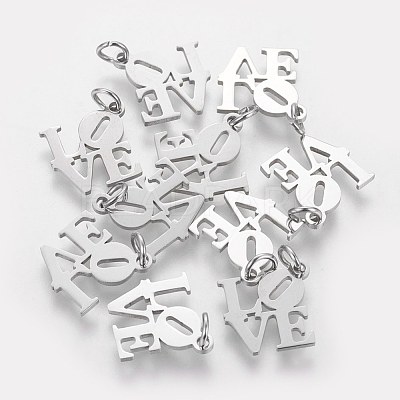 Tarnish Resistant 304 Stainless Steel Pendants STAS-Q201-T460S-1
